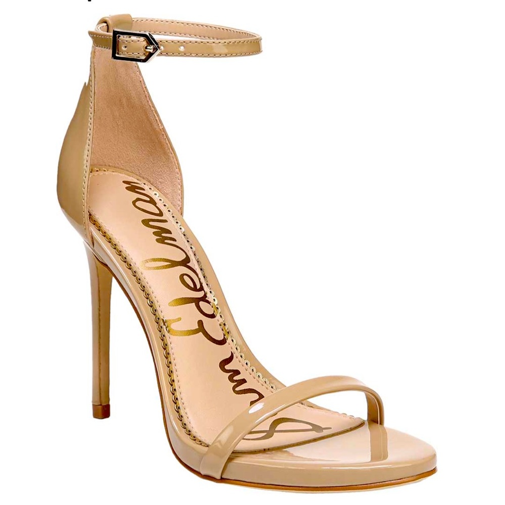 Sam Edelman Ariella Ankle Strap Sandal Classic Nude Patent